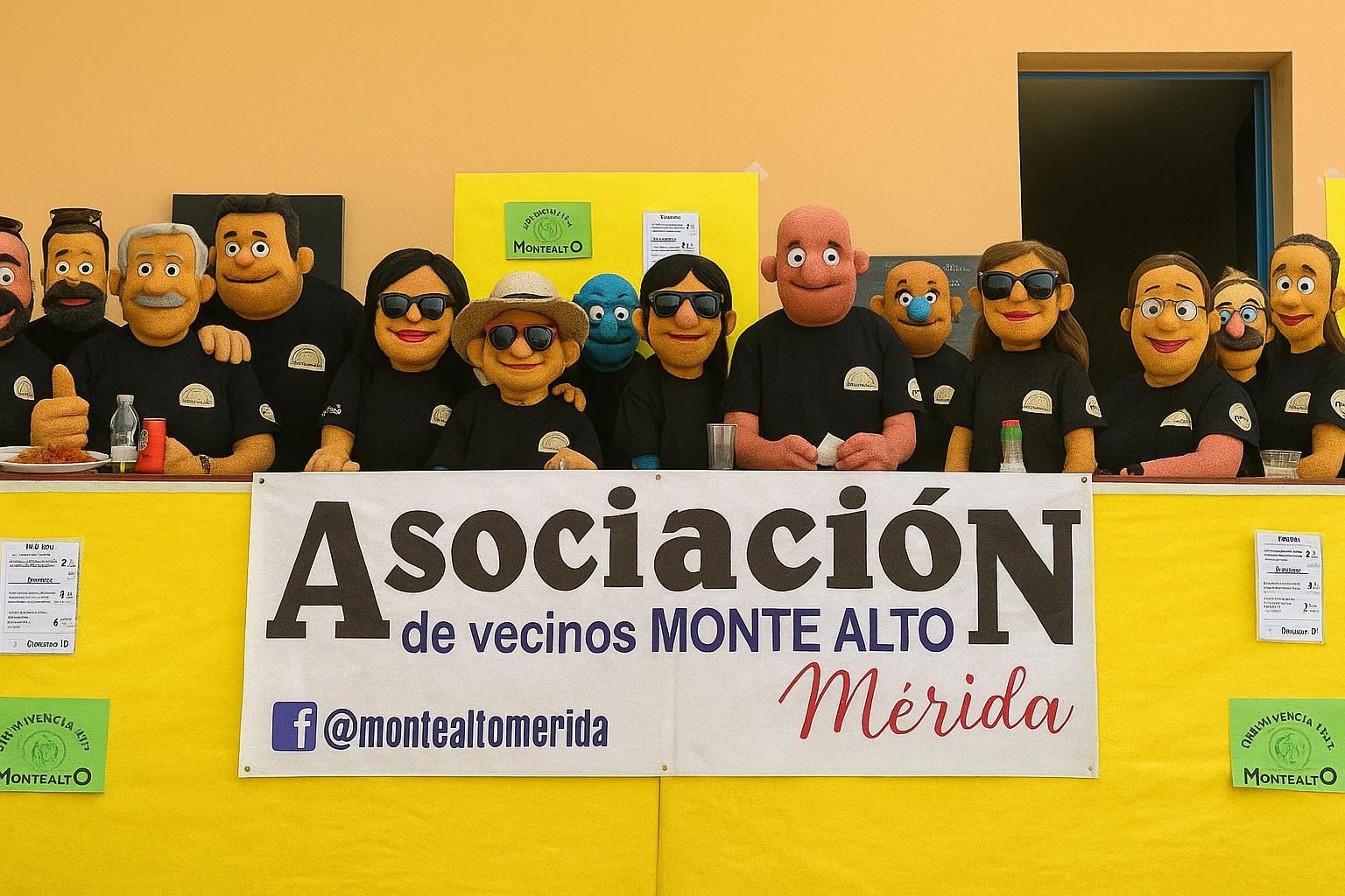 Equipo de la Asociación de Vecinos de Montealto